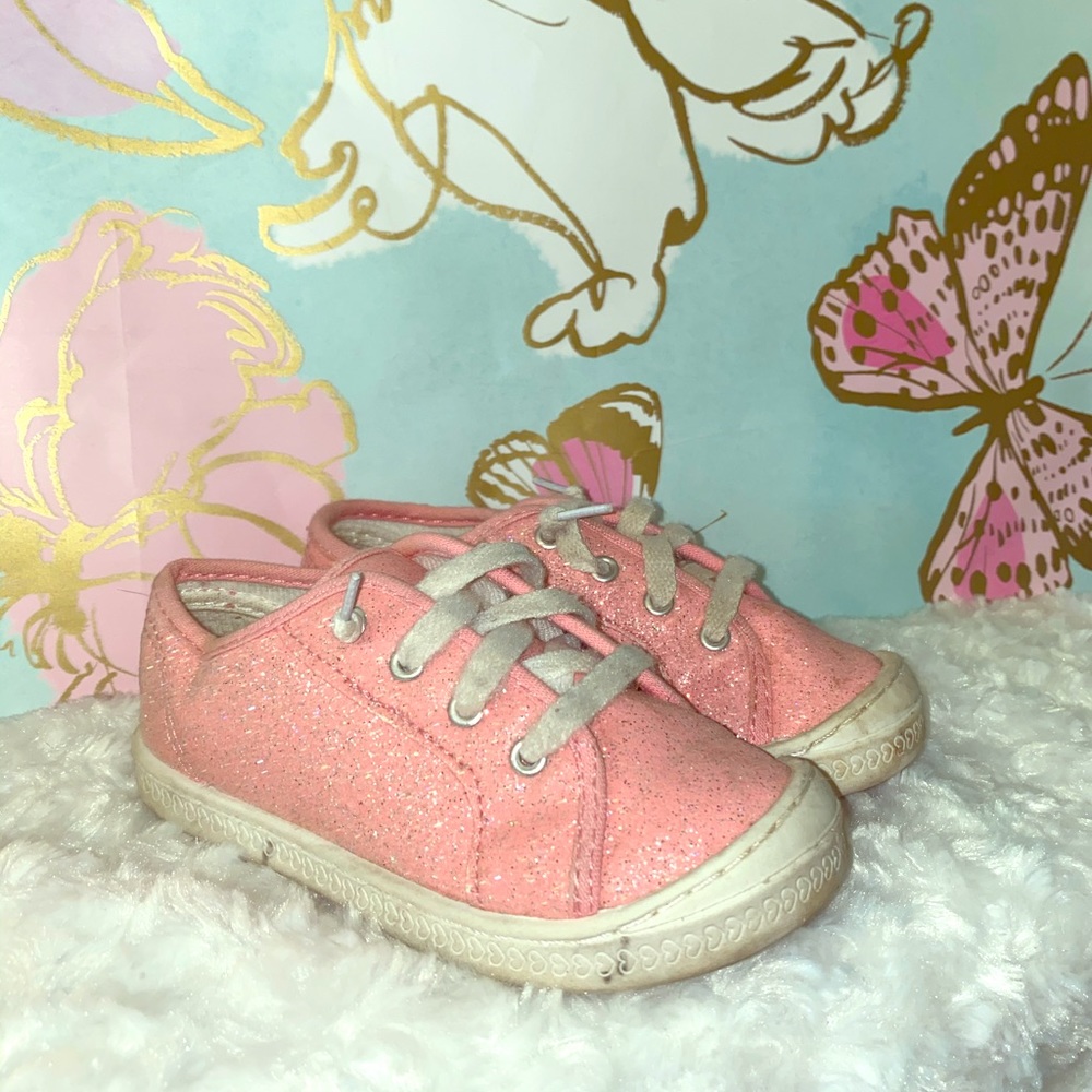 Pink sparkly shoes